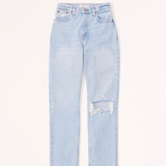 Abercrombie & Fitch Denim - Abercrombie & Fitch The 90s Straight Ultra High Rise Curve Love Jeans 32 / 14R